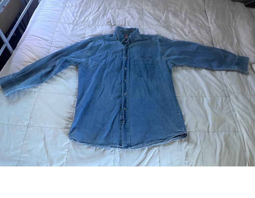 Vintage Falcon West Promotonial Denim Shirt Size M-L
